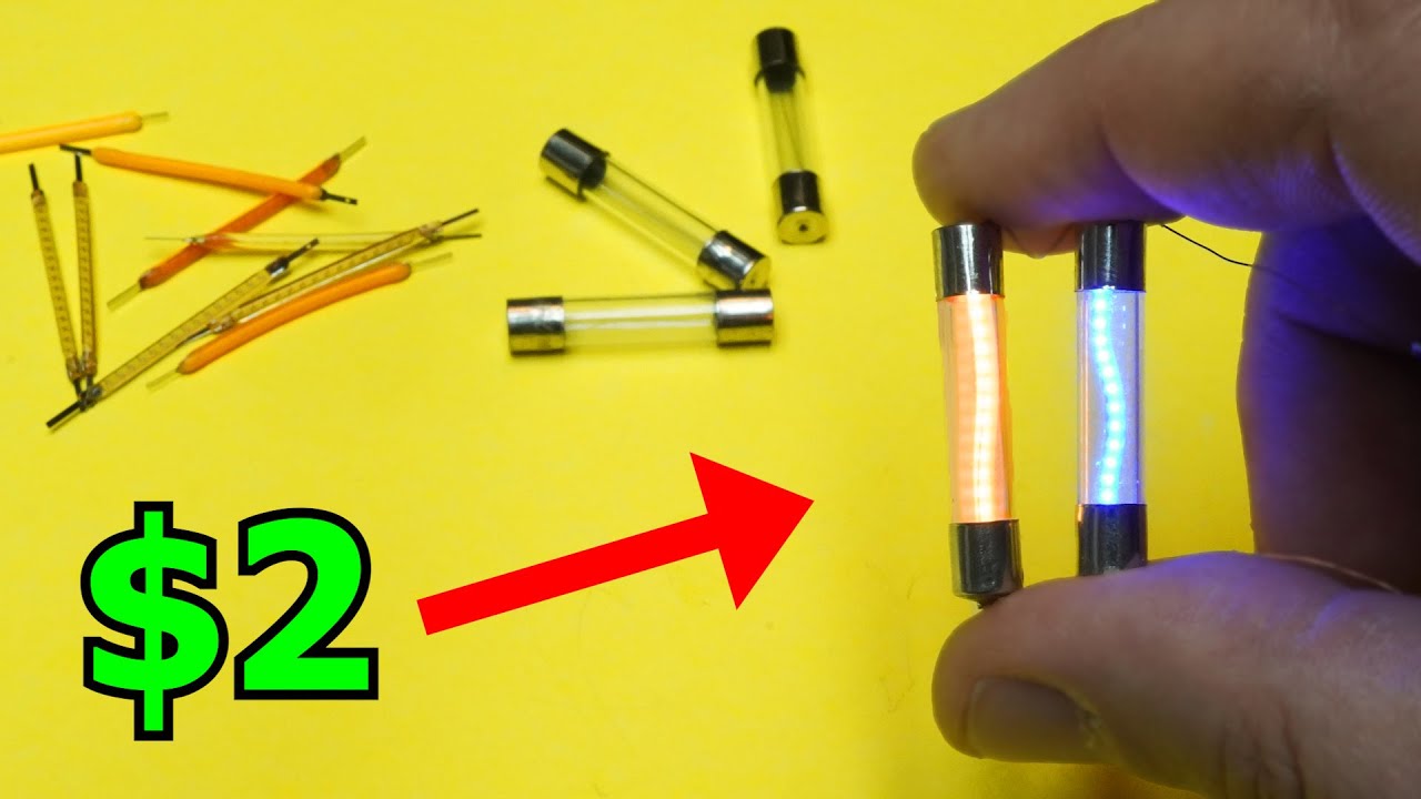 HOW to make Glass Fuse LED Filament  lamps