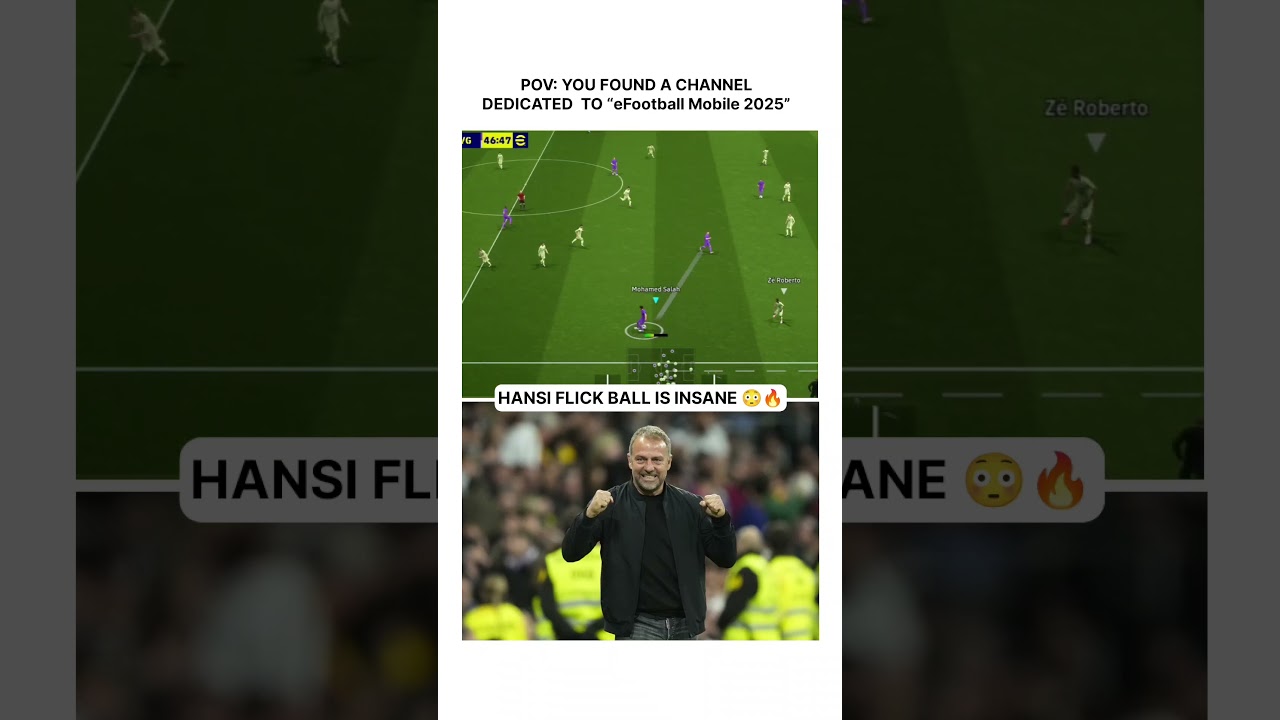 HANSI FLICK TACTICS 😳🔥 #efootball #efootball2025 #football #efootballskills
