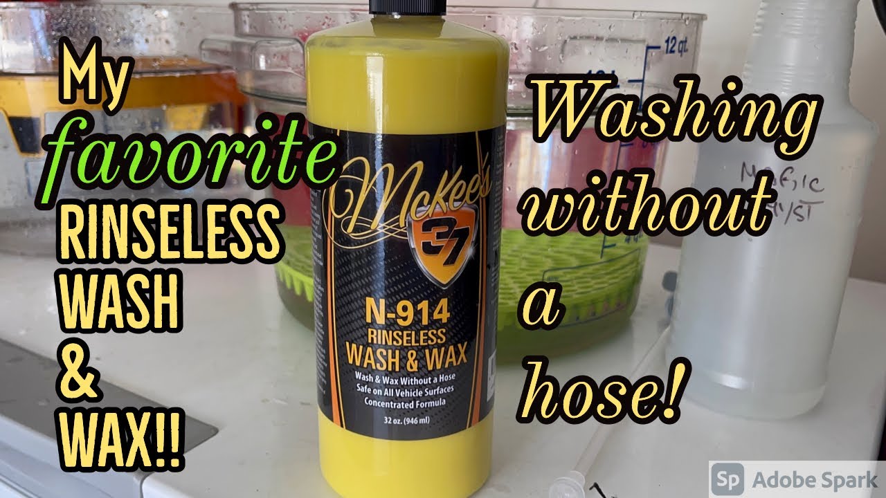 McKee’s N-914 Rinseless Wash & Wax/auto detailing