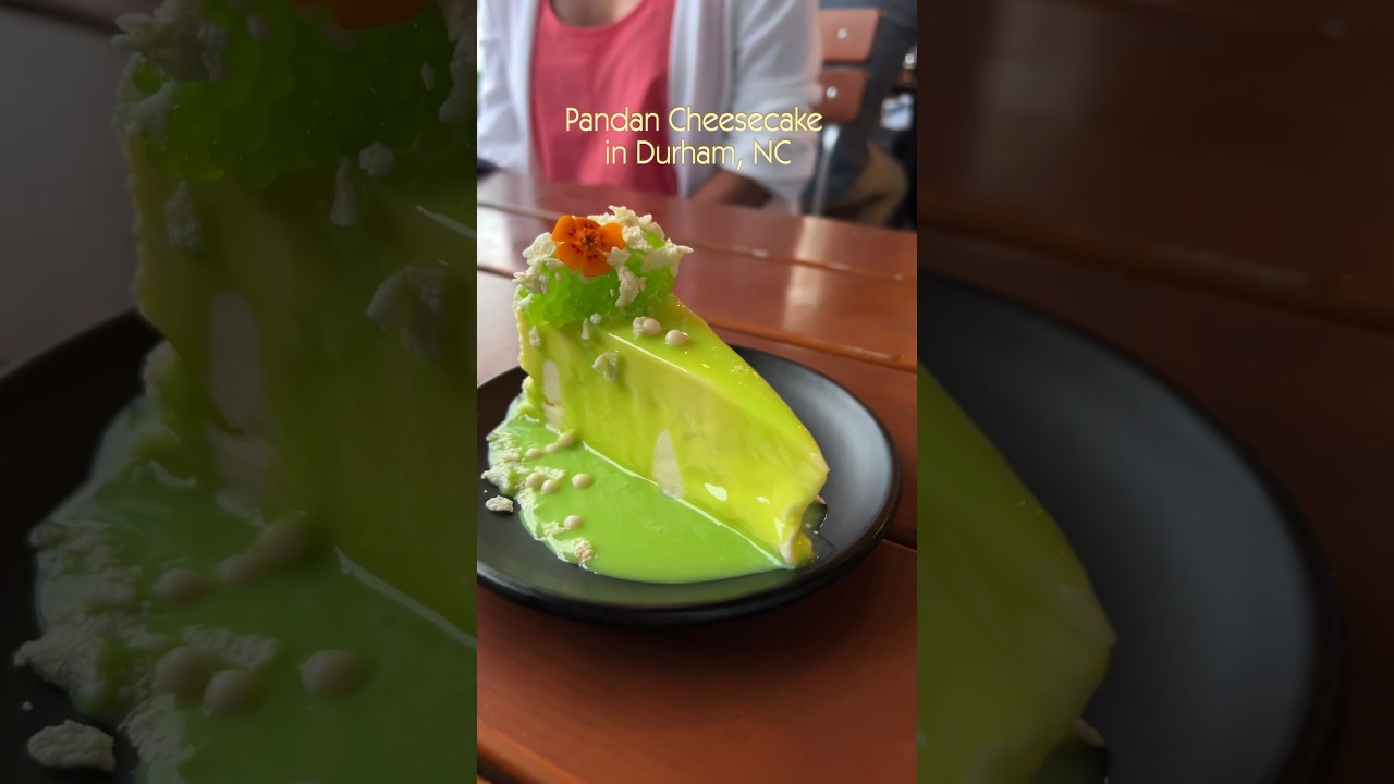 Pandan Cheesecake in Durham, North Carolina #durhamnc