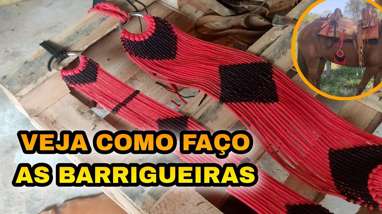 COMO FAZER BARRIGUEIRA DE CORDINHA | COMPREI UM ARREIO NOVO