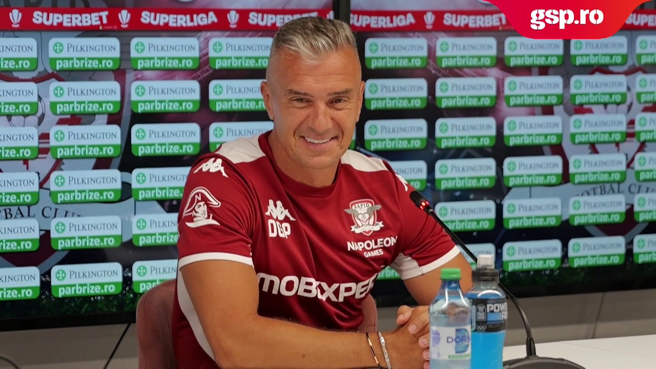 Noul atacant al Rapidului a ajuns la București! Daniel Pancu, despre Filip Stojilkovic