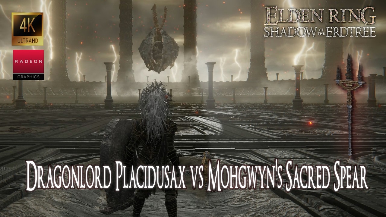 Elden Ring - Dragonlord Placidusax vs Mohgwyn's Sacred Spear #eldenring