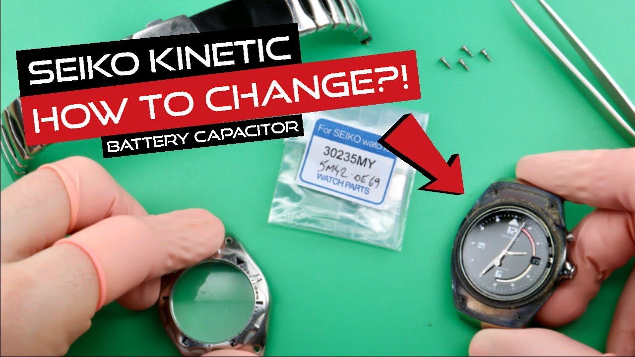 How to change a Seiko Kinetic watch battery capacitor? | DIY | Watch Repair & Restoration