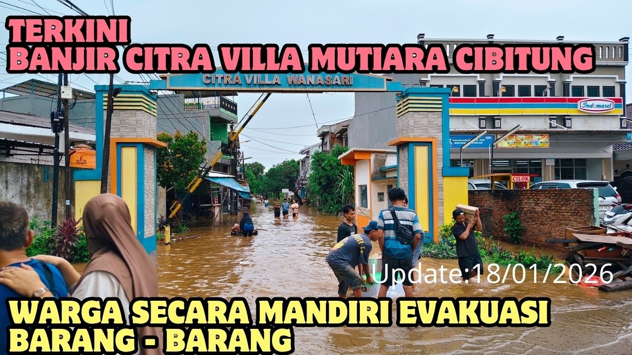 🔴WEEKEND MELELAHKAN‼️ WARGA TERPAKSA ANGKUT BARANG DARI RUMAH AKIBAT DILANDA BANJIR DI VILLA MUTIARA