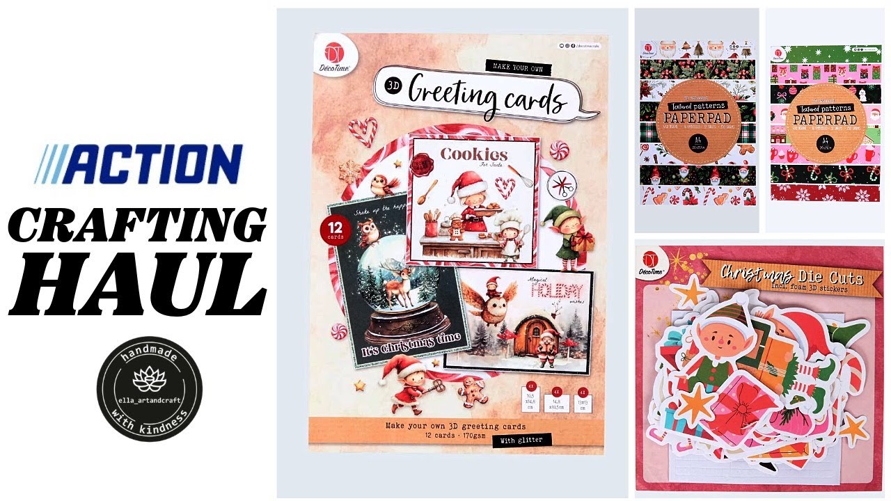 Huge Action Romania Haul  🎁 Christmas Craft Supplies Unboxing