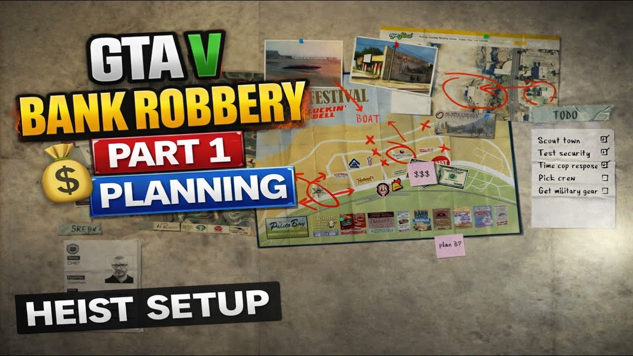 GTA V Bank Robbery Part 1 🏦 | Planning the Robbery with Lester | Story Mode 
