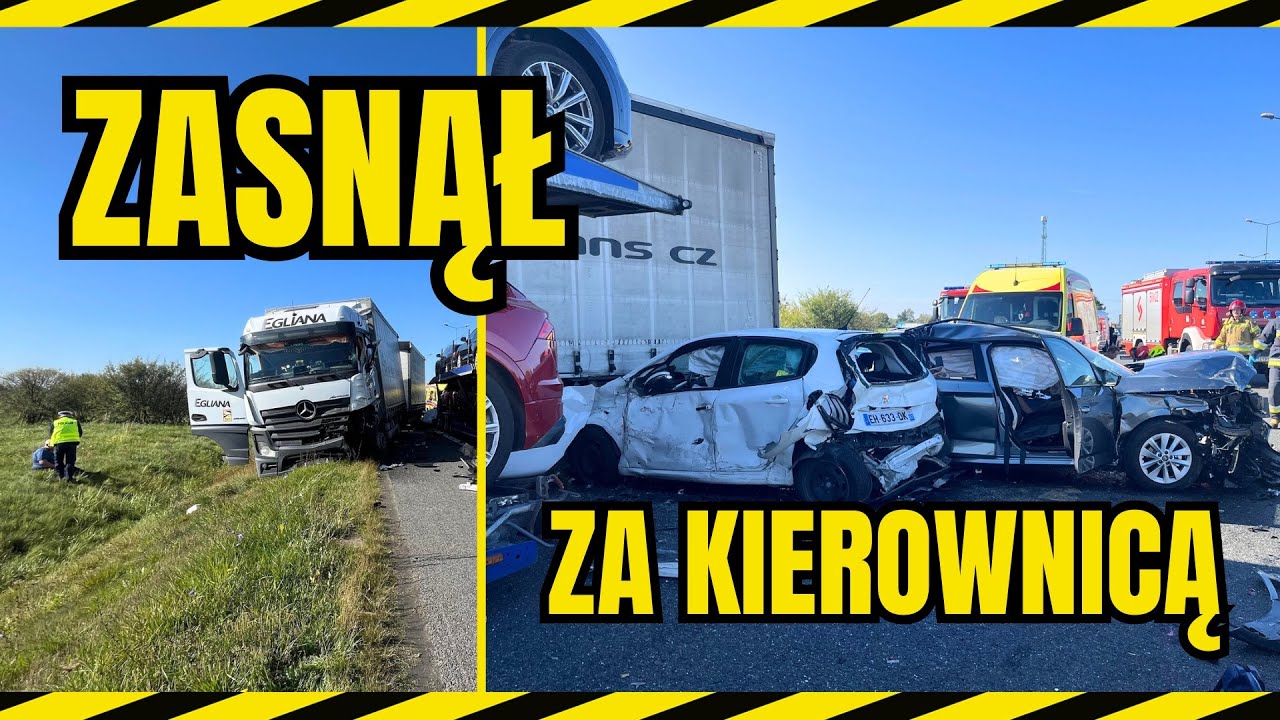 4 osoby nie żyją po karambolu na S8. 58-letni kierowca ciężarówki z Litwy zasnął za kierownicą!