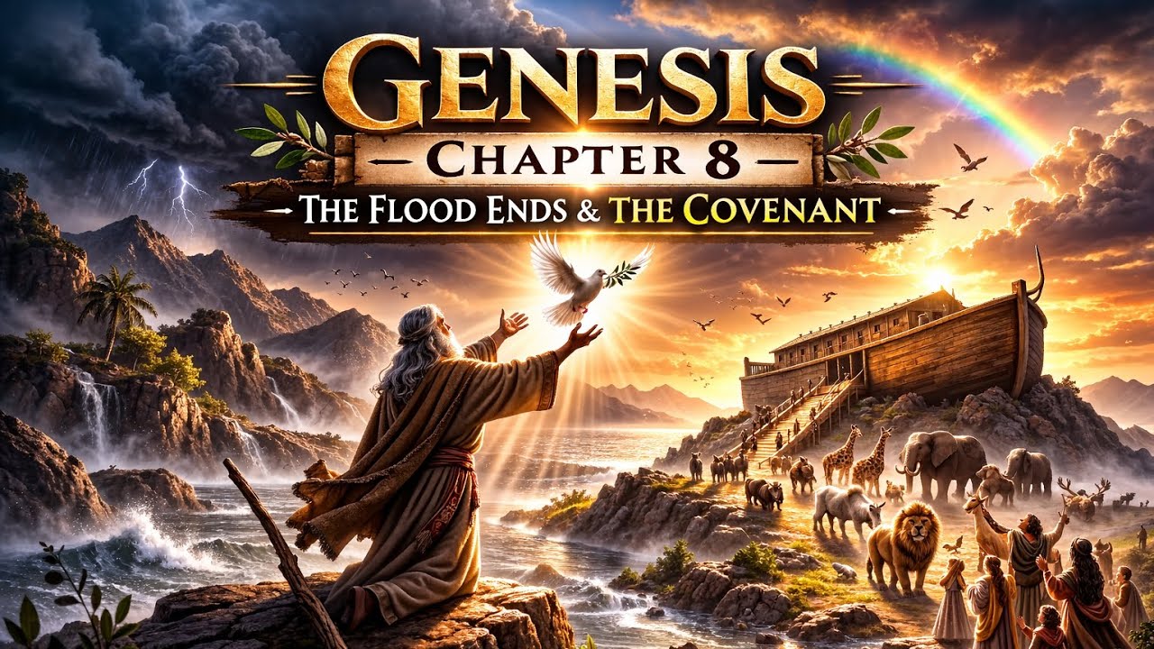 Genesis Chapter 8 — God Remembers Noah – The Flood Recedes | Audio Bible