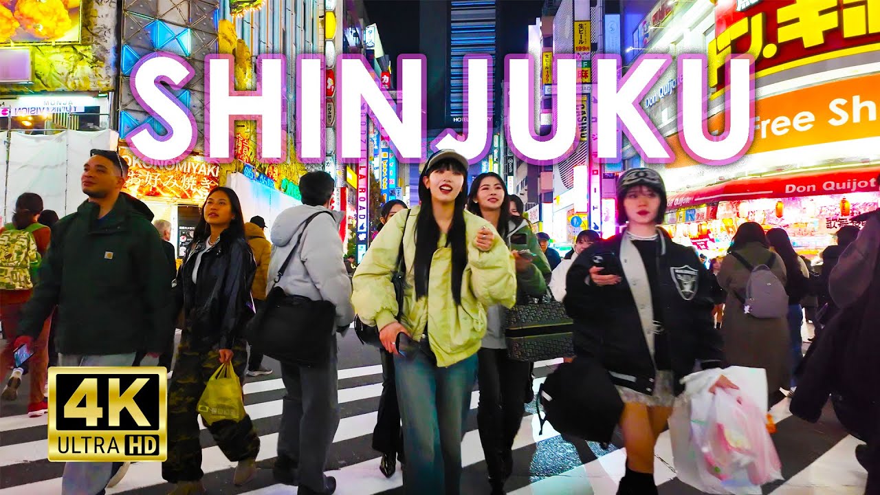 Exploring Shinjuku, Tokyo in 4K | Night Walk Through Japan&rsquo;s Busiest City District