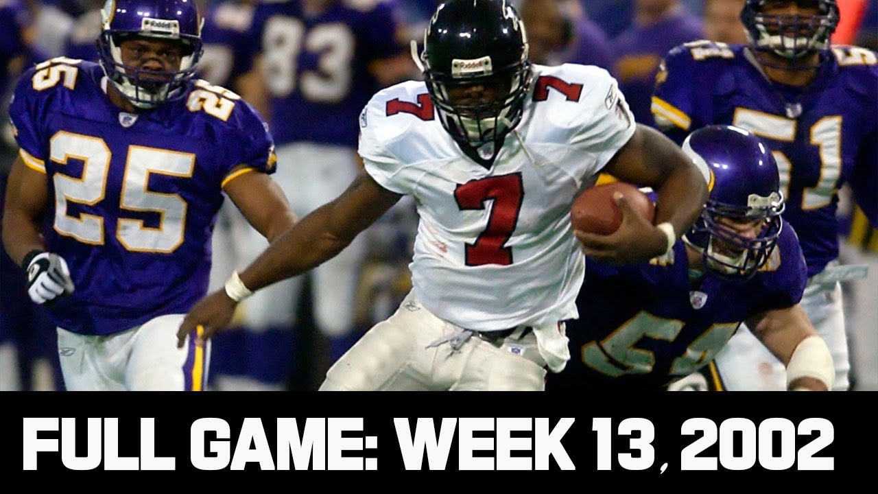 Michael Vick Walk Off Scramble Touchdown! Falcons vs. Vikings Week 13, 2002 FULL GAME