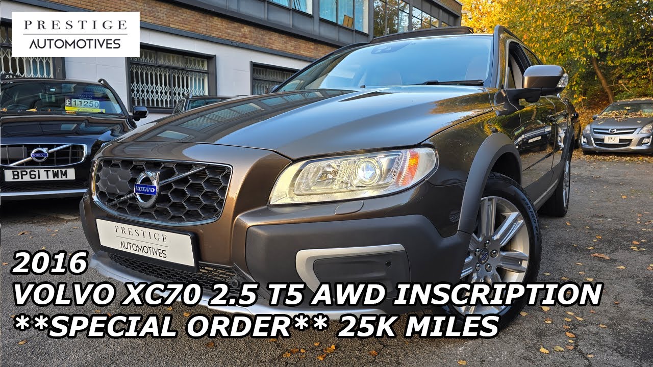 VOLVO XC70 2016 2.5 T5 TURBO AWD LOW 25K VERIFIED MILES TOP SPEC SUNROOF TWILIGHT BRONZE METALLIC