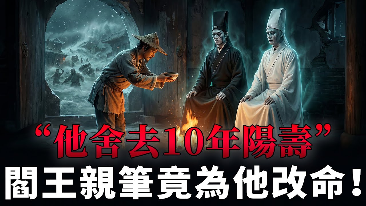 窮小夥雪夜破廟請鬼差喝酒，竟換來全村性命！閻王為他改寫生死簿！黑白无常, 民间故事, 因果报应,鬼神传说,