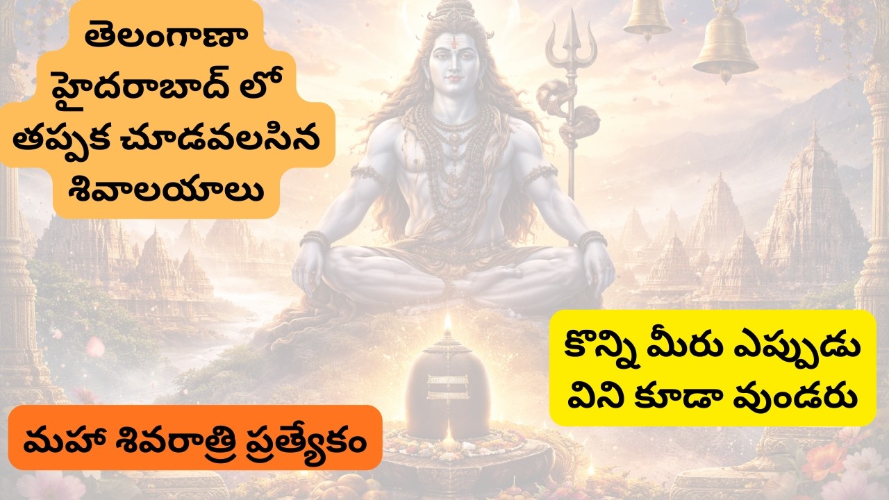 Famous Shiva Temples in Hyderabad & Telangana | Complete Guide | Maha Shivaratri Special #hindu