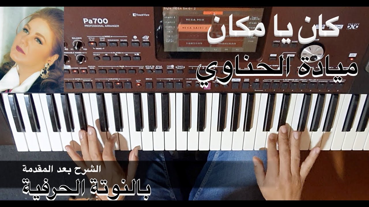 كان يا مكان المقدمة للمطربة ميادة الحناوي بالنوتة الحرفية / تعليم الاورغ