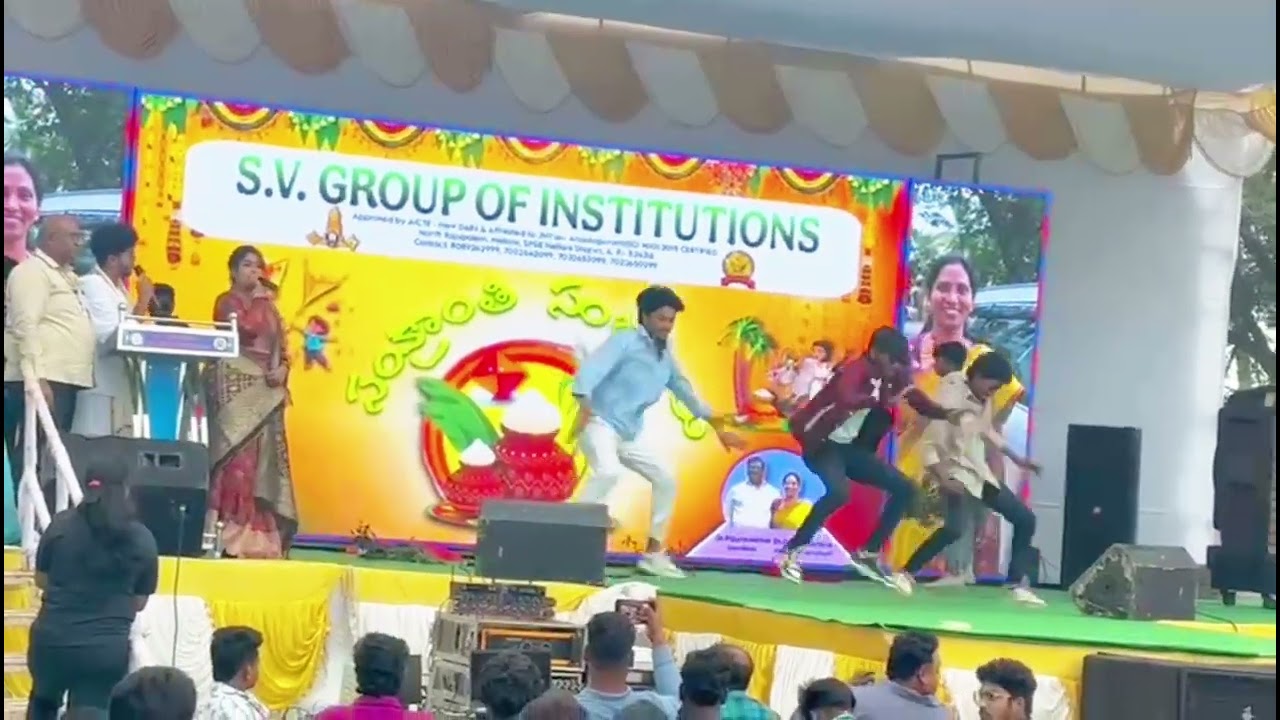 SVCN NELLORE 📍 Sankranthi Sambaralu Celebration 🥳 My Group Dance Performance See Full Video💥💥🕺🏻🕺🏻