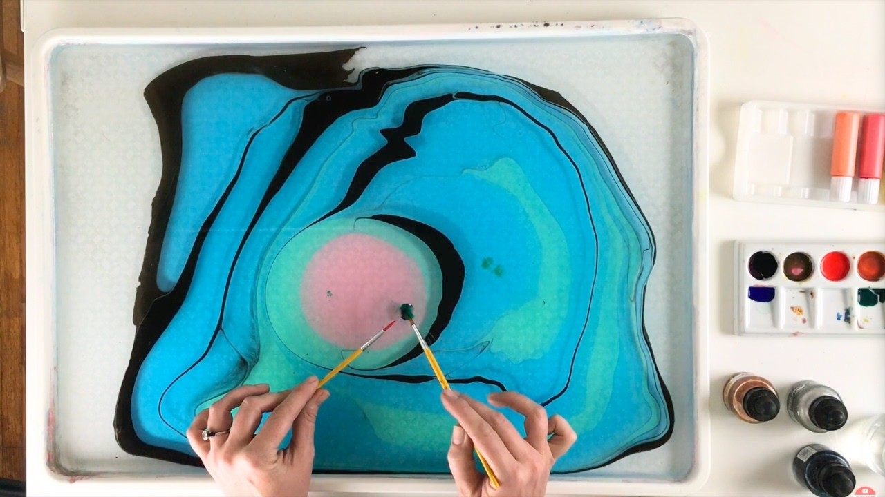 How to Make Marbled Art Prints with Suminagashi on Paper