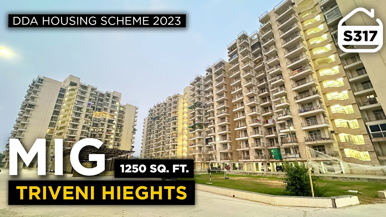 2 BHK DDA MIG Flat for sale in DWARKA SECTOR 16B | 2 BHK DDA Flat in TRIVENI HEIGHTS | BRS SHOW S317