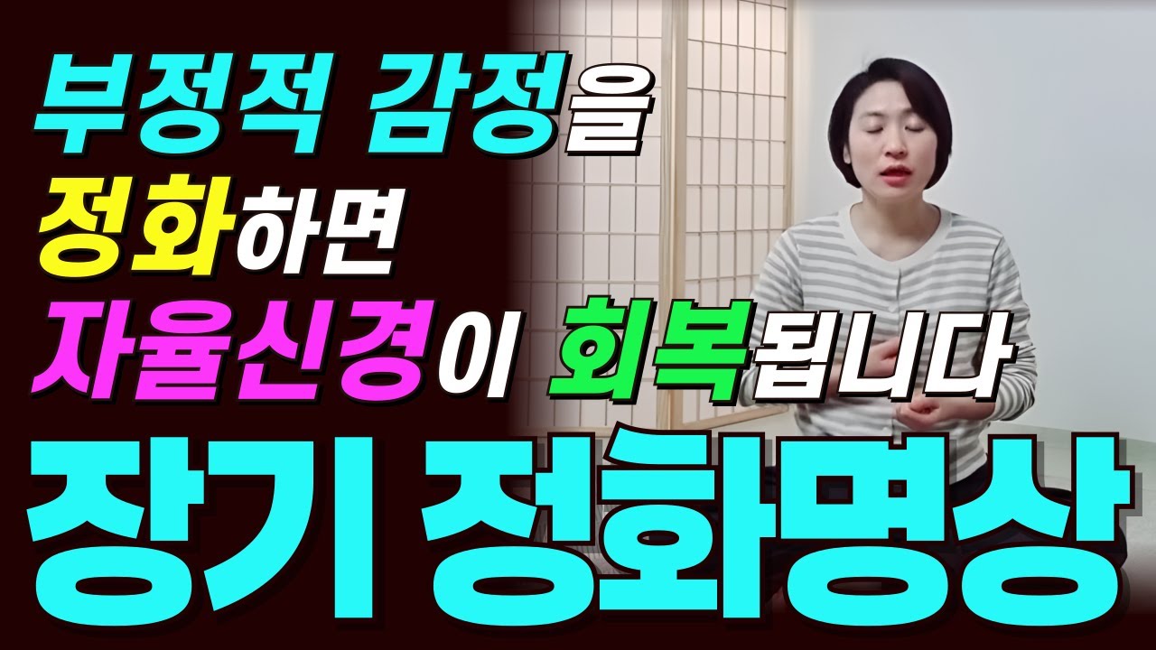 부정적 감정을 정화하면 자율신경이 회복됩니다 ㅣ내부장기 정화명상 #피로회복#자율신경운동법