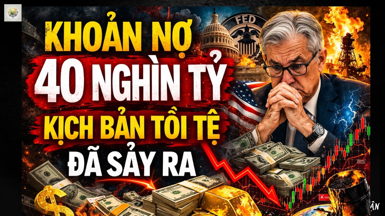 Fed Đã Bị Mắc Kẹt: Khoản Nợ 40 Nghìn Tỷ USD Đang Gặp Cú Sốc Dầu