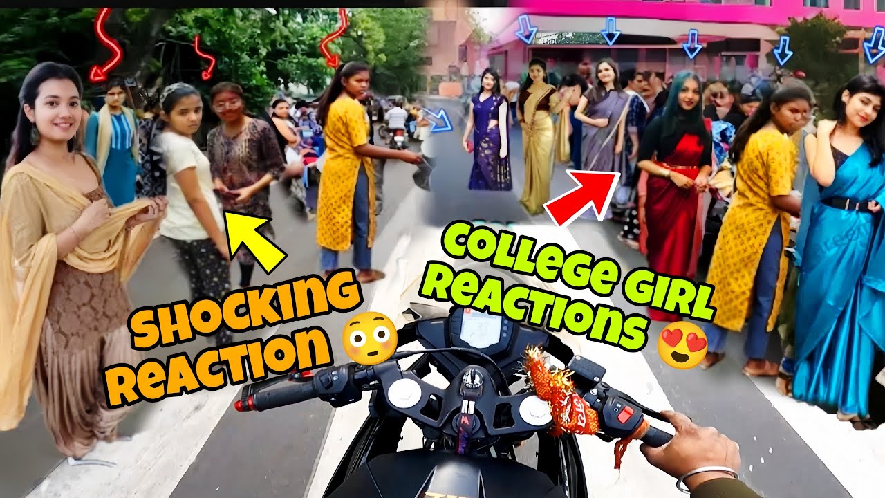 Crazy College Girls Reactions on ktm rc 390 Full  Revv 😍 || Shocking Reaction😳 @ankitbike07