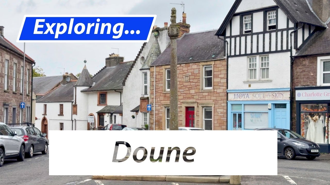 Exploring Doune, Scotland, A Drive Through.