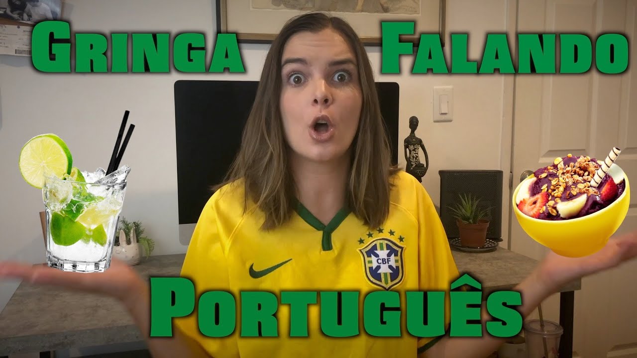 GRINGA FALANDO PORTUGU&Ecirc;S!!