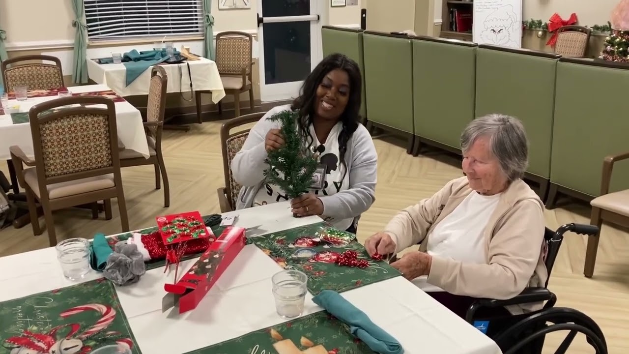 One-on-One Moments During Spirit Week | Transitional Memory Care at Chateau Madeleine, Melbourne FL