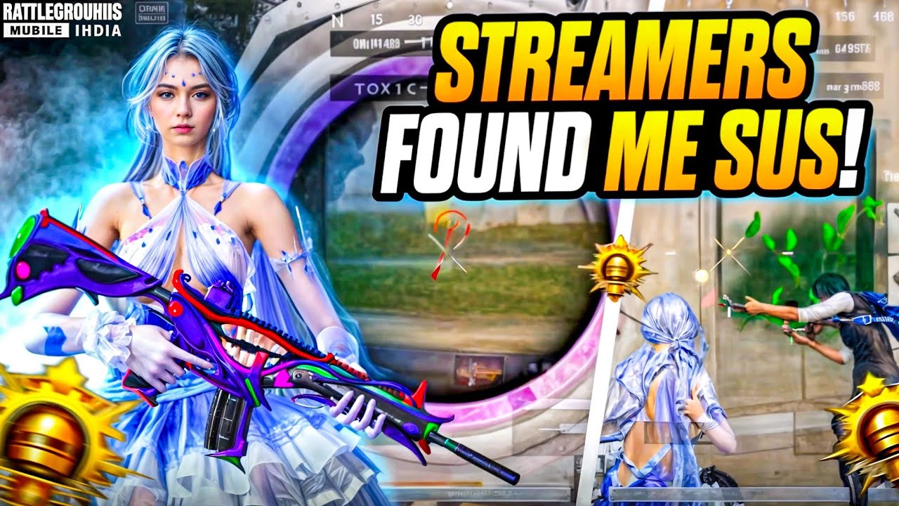 Streamers Found Me Sus!!💀 | Emoji vs Streamers☠️ | Fastest 4 Finger Player🔥 | BGMI 🔱