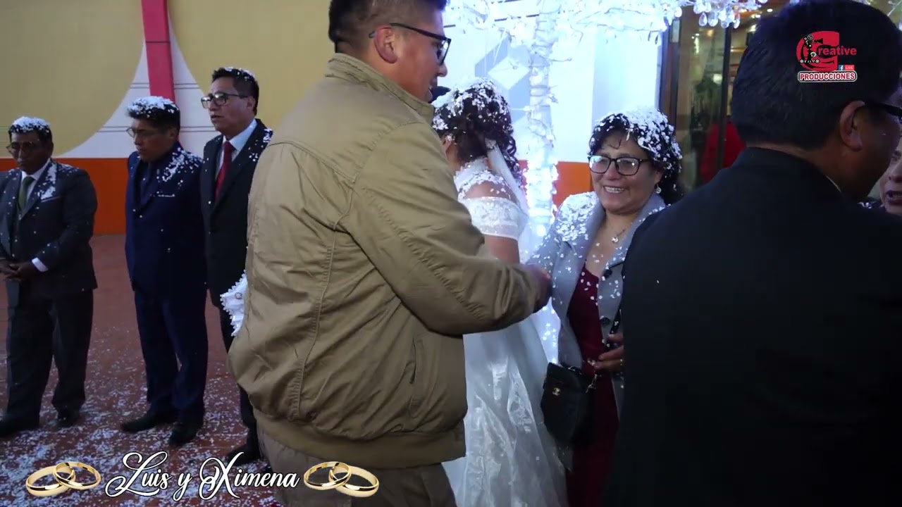BODA DE  LUIS Y XIMENA  AMAR BOLIVIA  EN VIVO