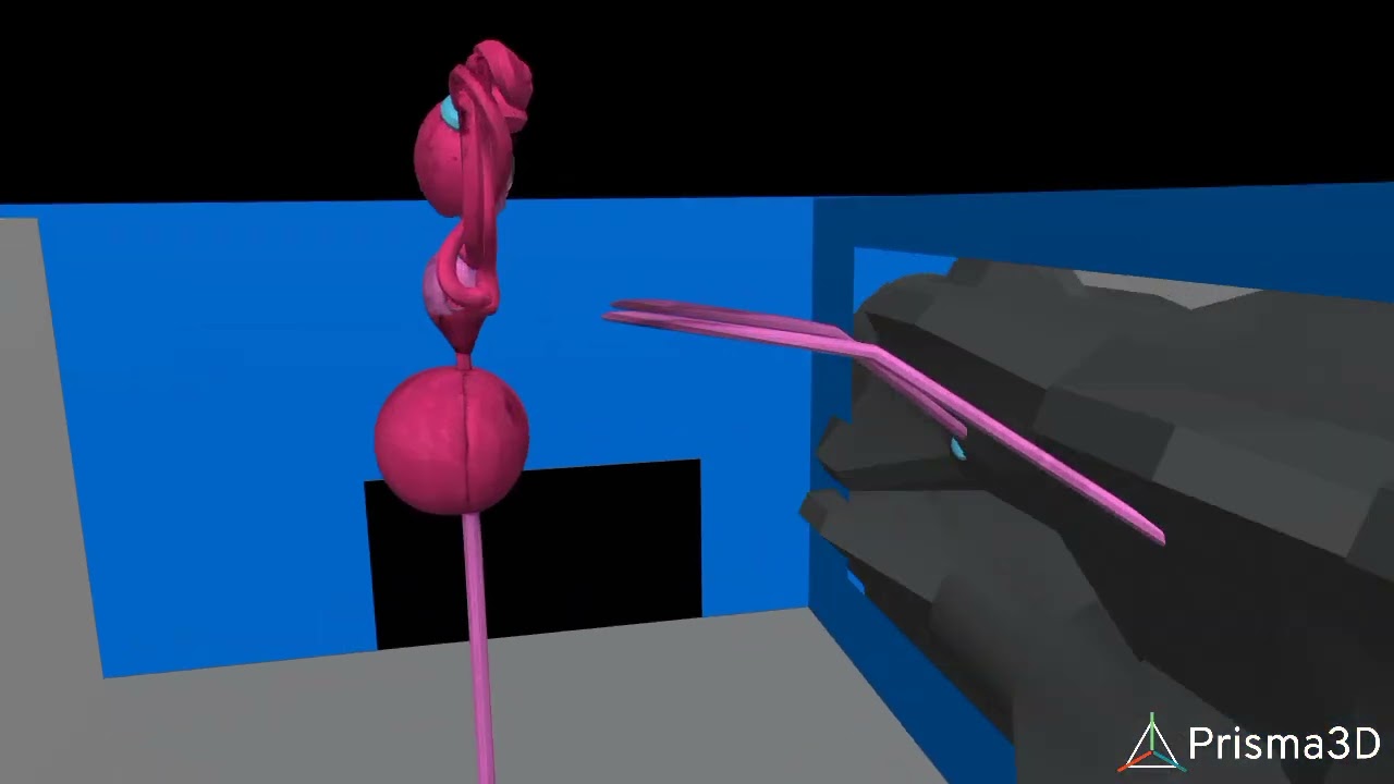 animacion de mommy long legs muriendo  prisma 3d