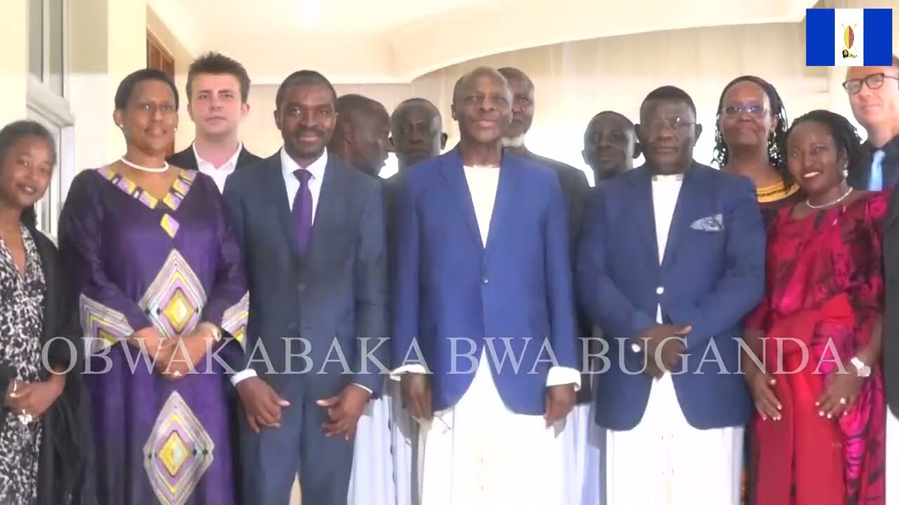 Kabaka hosts delegation from UNESCO at his Mengo Palace.