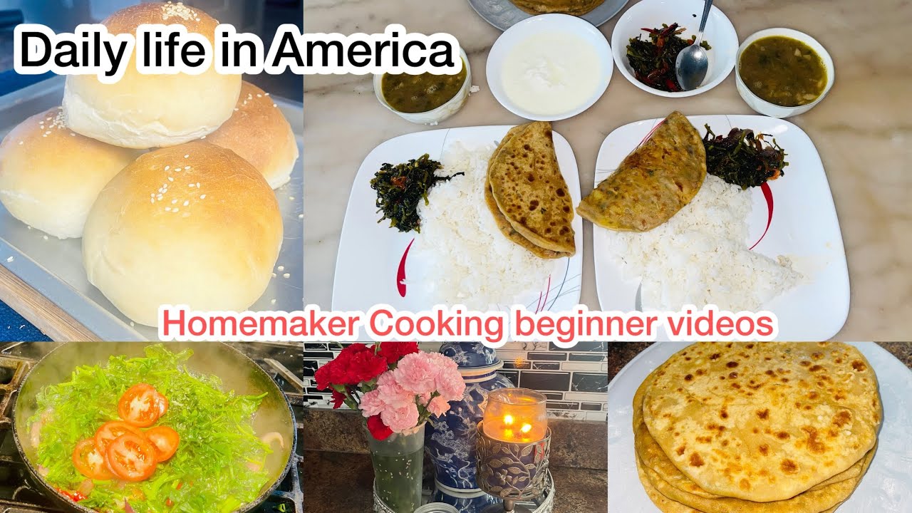 Morning routine[ silent cooking[Nepali food [ Alooparatha & baking bread 