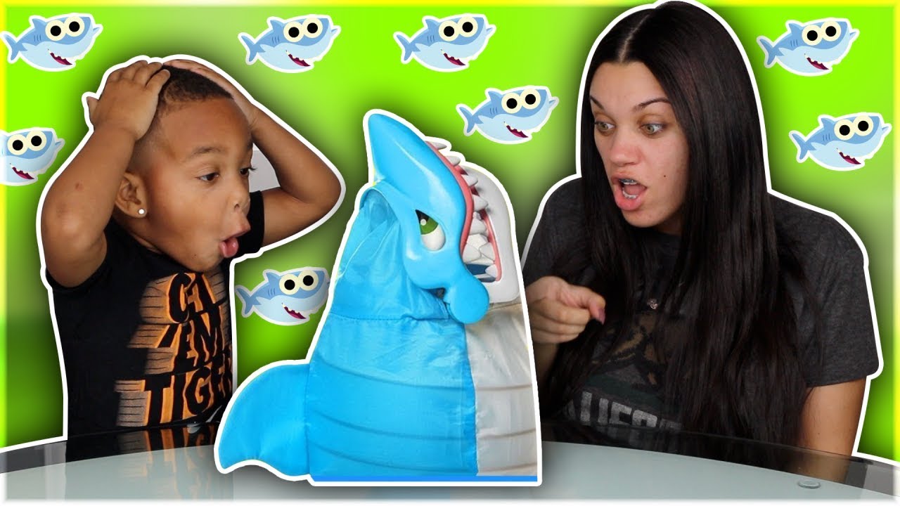 Shark Bite Let’s Go Fishin’ Family Fun Games With The Prince Family Clubhouse