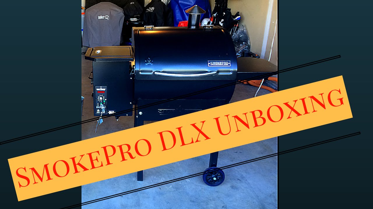 Camp Chef SmokePro DLX pellet grill unboxing and assembly