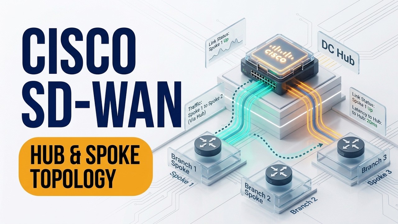 Cisco SD-WAN: Configure Hub And Spoke Topology (Allow Routing Between Spoke to Spoke)