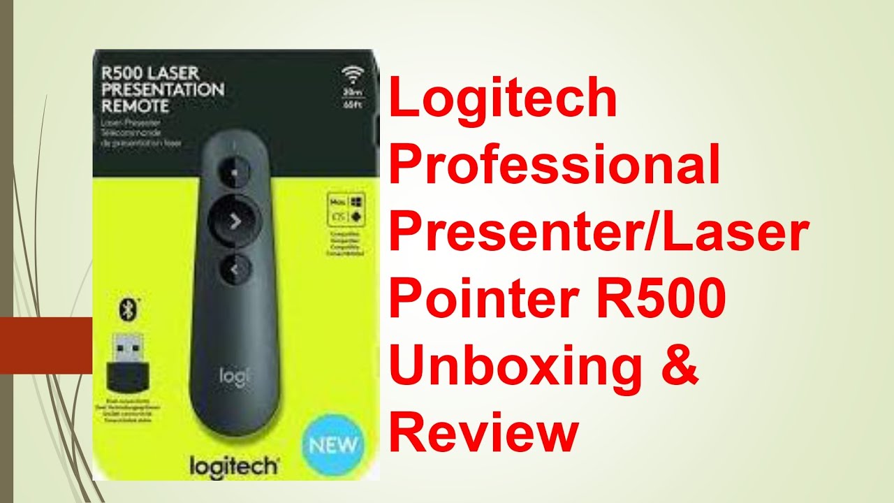 Logitech Professional Presenter/Laser Pointer R500 - Unboxing & Review