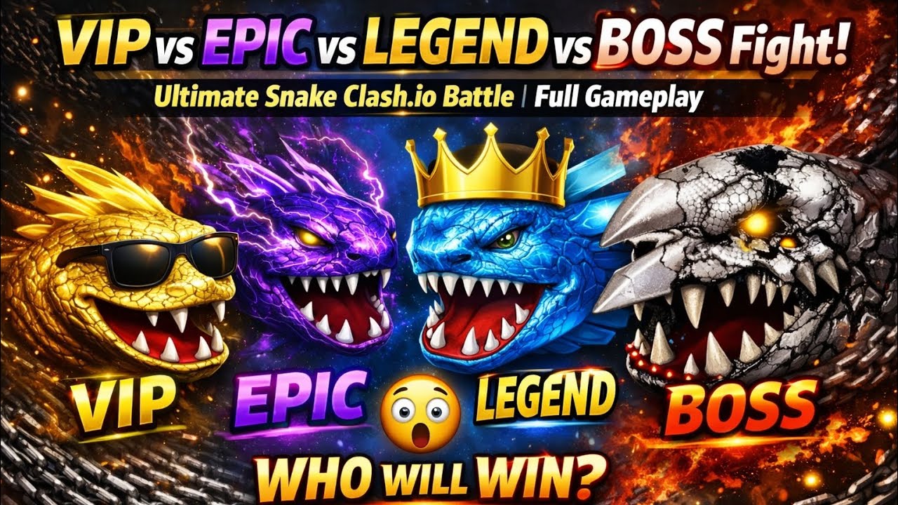 😱 VIP Snake vs EPIC Power vs LEGEND King vs FINAL BOSS 🐍 Full Gameplay Showdown! #51