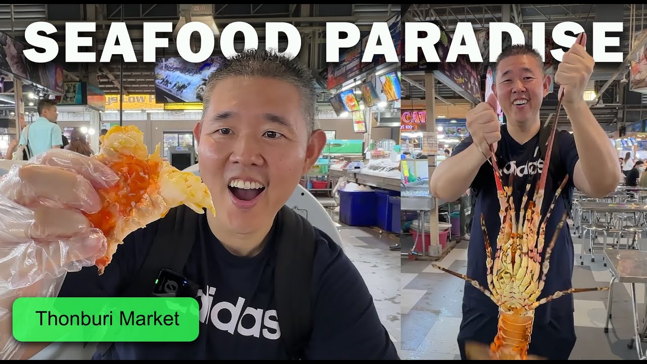 Bangkok’s #1 SEAFOOD MARKET in Bangkok 🇹🇭 Huge LOBSTER & RIVER PRAWN