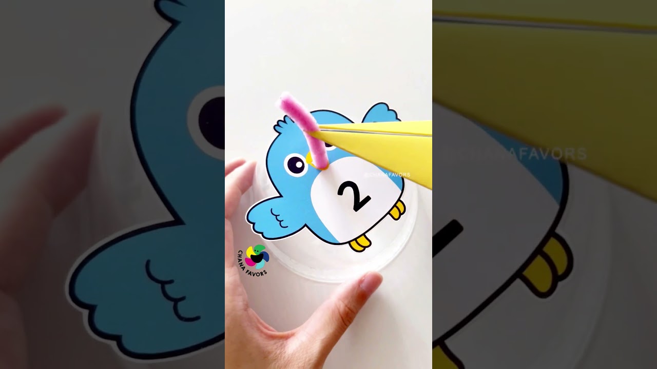 Kids Activity 🧩 | Baby Bird Feeding #printables #chanafavors #kidsactivities #earlylearning #shorts