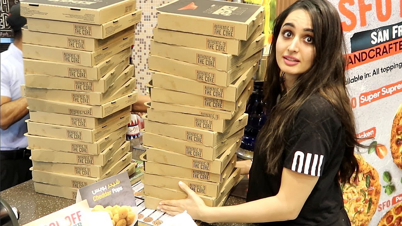 SHOCKED MY SISTER WITH 100 PIZZAS ORDER !!!