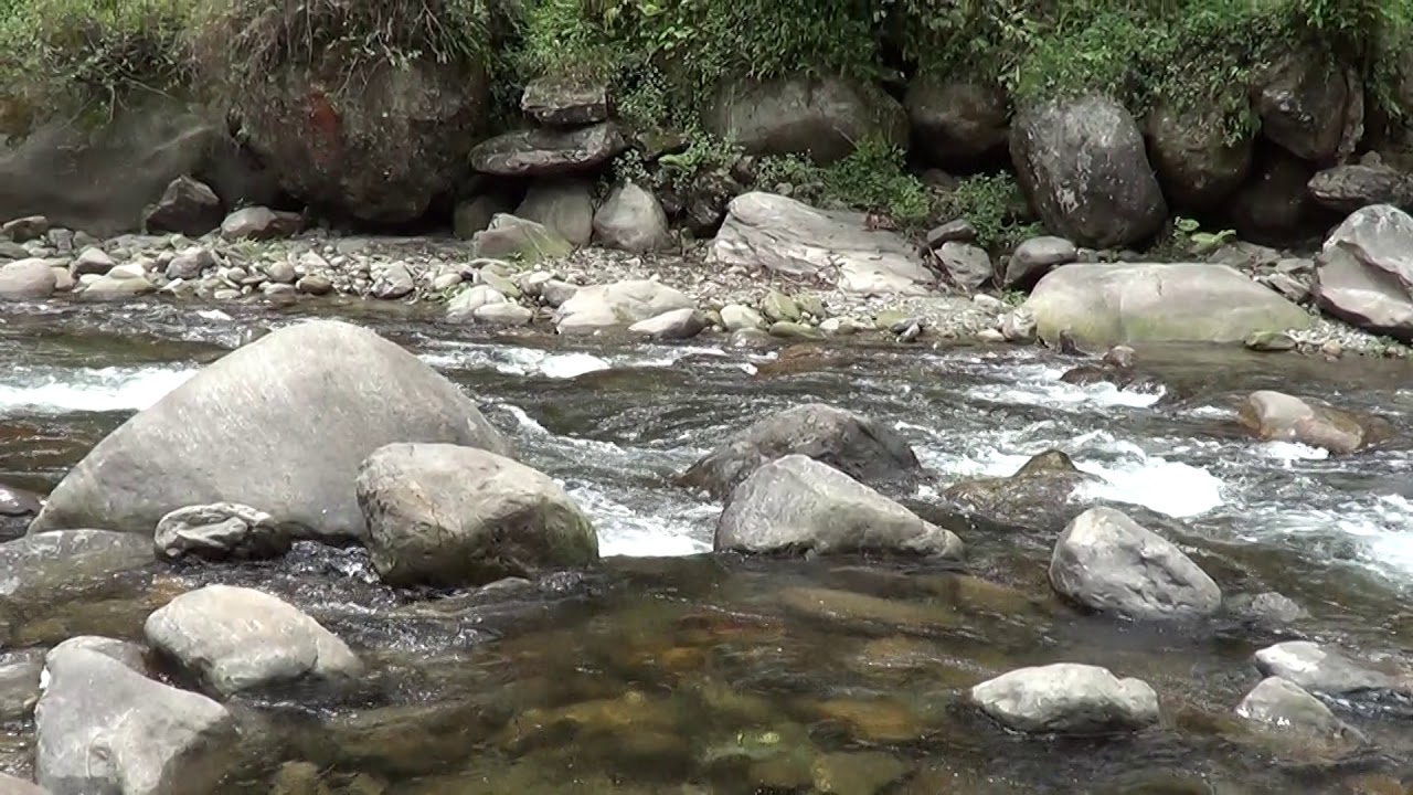 Rare Rock Garden with Rimbi falls at North Sikkim