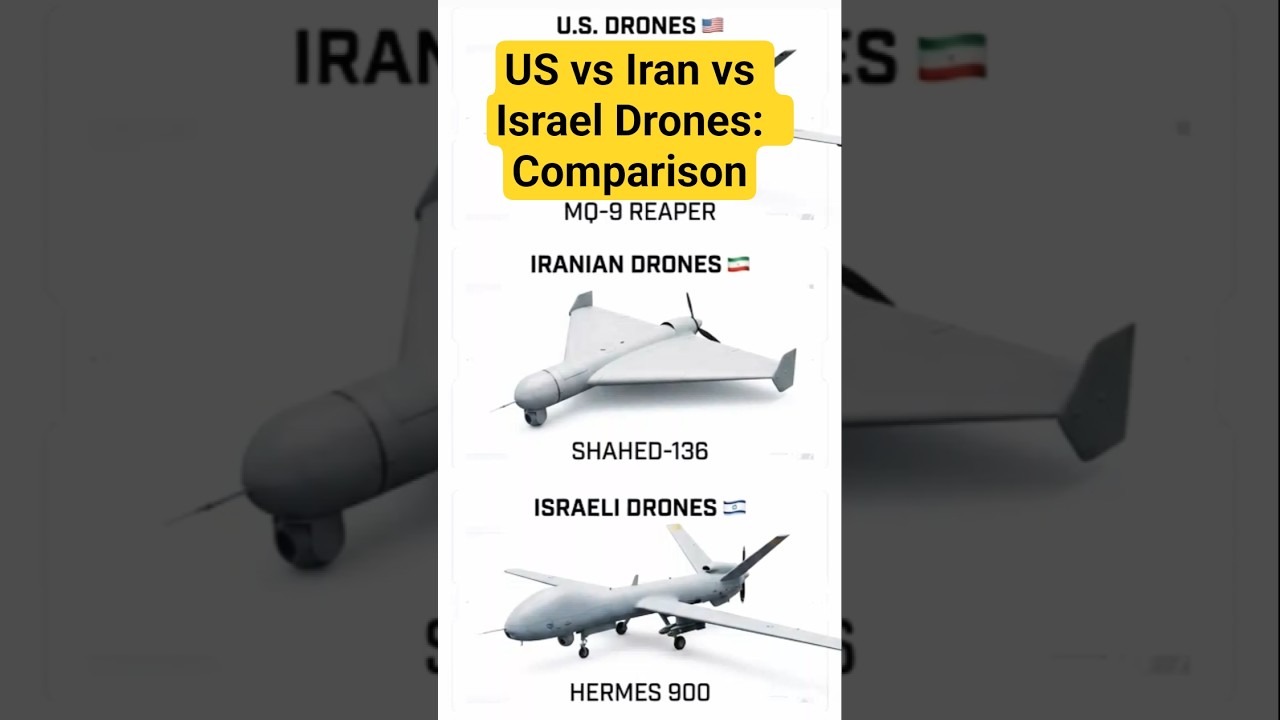 US vs Iran vs Israel Drones 2026: MQ-9 Reaper, Shahed-136 & Hermes 900 Comparison