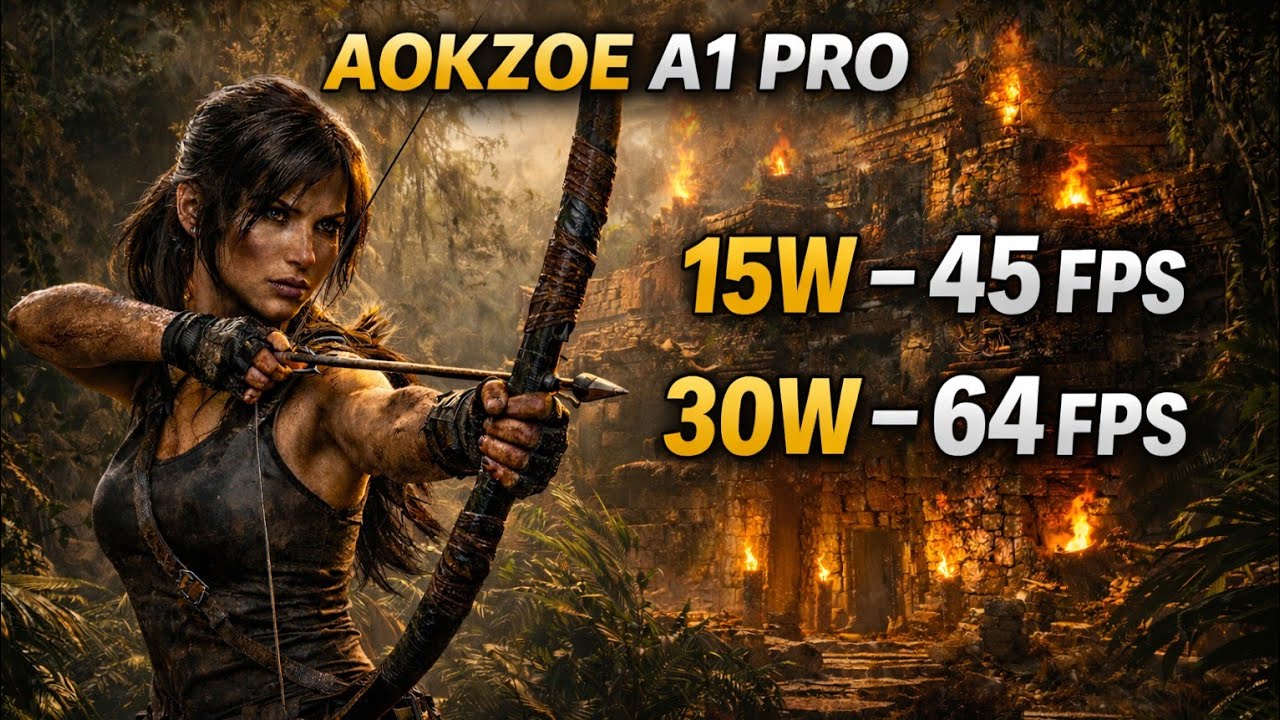 Shadow of the Tomb Raider Benchmark | AOKZOE A1 Pro | 15W vs 23W vs 30W TDP | Radeon 780M