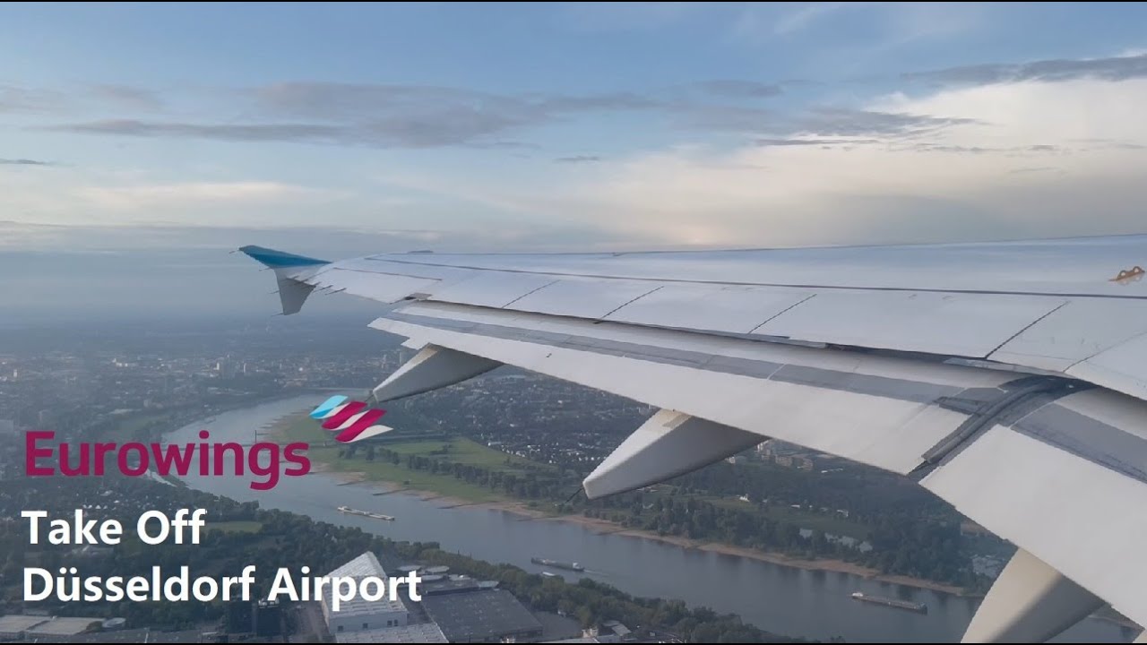 Take Off from Düsseldorf (EDDL) | Eurowings | A319 | 25-07-2023