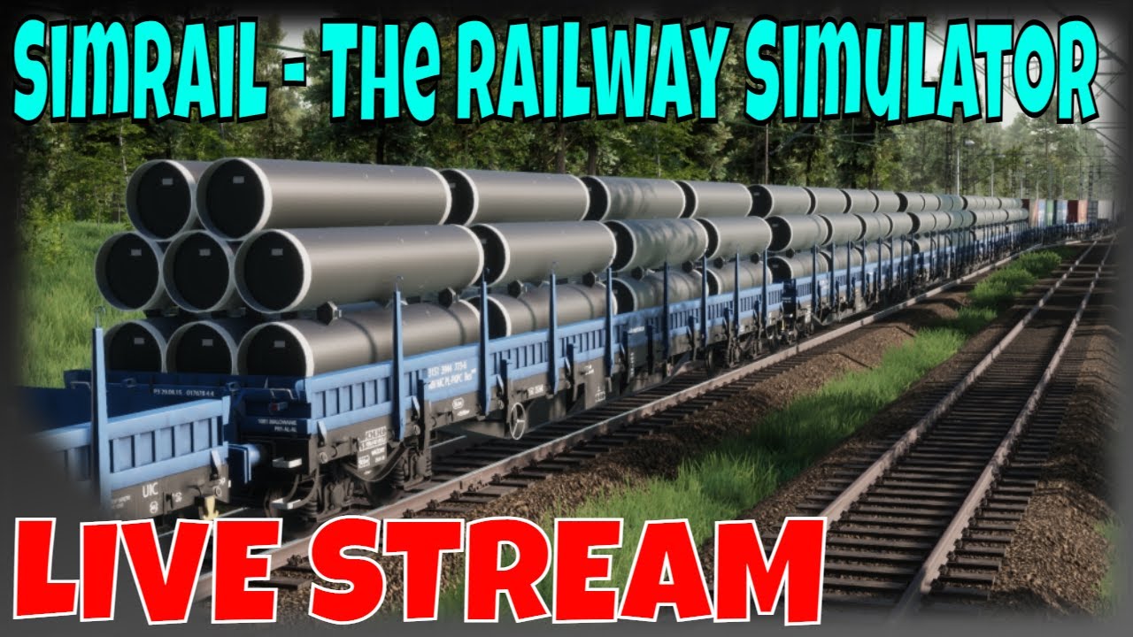VEZEME PLNÉ NÁKLADNÍ VAGÓNY LIVE STREAM SimRail - The Railway Simulator CZ/SK