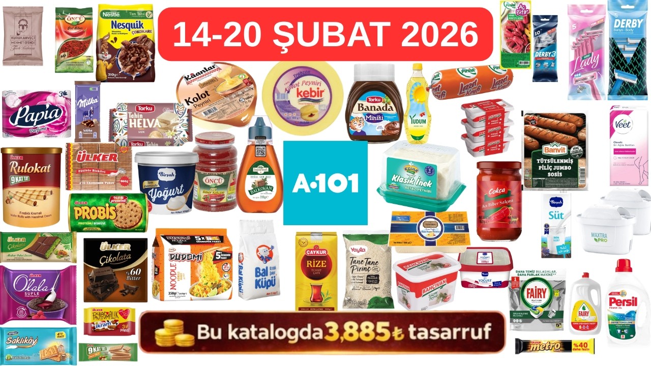 14-20 Şubat - A101 İndirimleri - 💰  3.885,75 ₺ TASARRUF - KAÇIRMAYIN