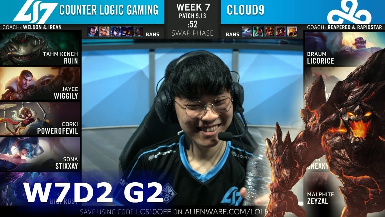 CLG vs C9 | Week 7 Day 2 S9 LCS Summer 2019 | CLG vs Cloud 9 W7D2