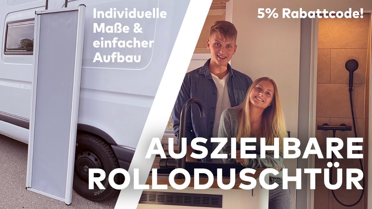 AUSZIEHBARE ROLLO-DUSCHT&Uuml;R! Endlich auch in Deutschland! | Inkl. Rabattcode! | ROLdour Bespoke |