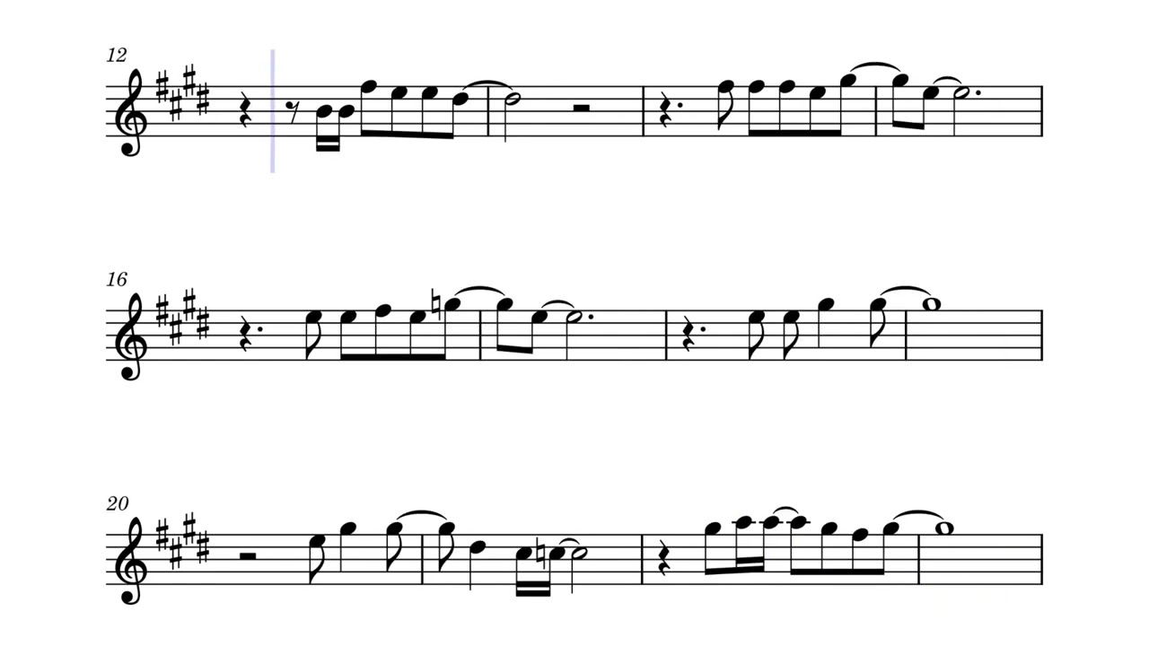Creep Radiohead partitura para Saxofón Alto 🎷